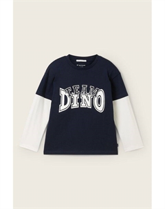 Лонгслив хлопковый с принтом Tom tailor