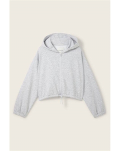 Толстовка хлопковая с капюшоном на молнии Tom tailor