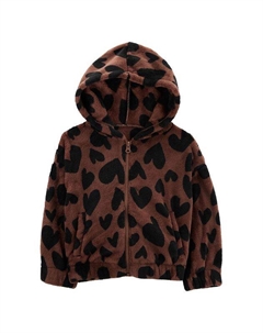 Толстовка флисовая на молнии с принтом Carter`s