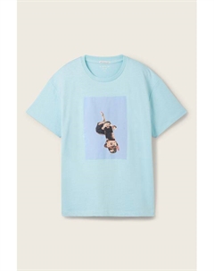 Футболка хлопковая с принтом Tom tailor