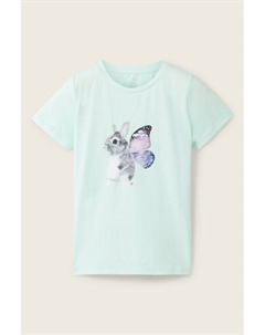 Футболка хлопковая с принтом Tom tailor