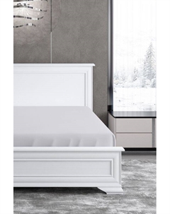 Простыня натяжная антибактериальная из сатина Благородное серебро Soft silver