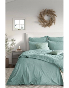 Комплект постельного белья хлопковый Melange Emerald Verossa