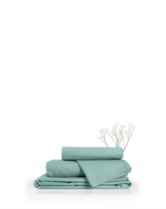 Простыня хлопковая Melange Emerald Verossa