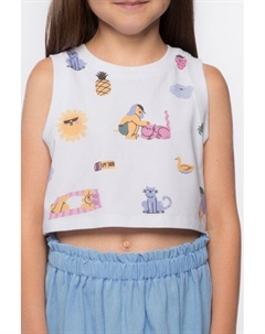 Топ хлопковый укороченный 1st.