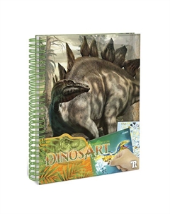 Набор аппликаций с наклейками по номерам Серия Dino Dinosart