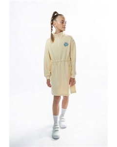 Платье хлопковое с воротником на молнии 1st.