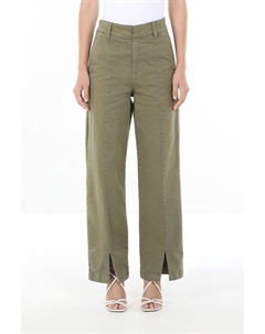 Брюки хлопковые с разрезами спереди Hugo blue