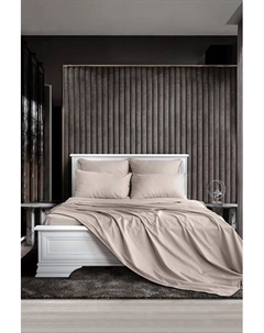 Пододеяльник из сатина с антибактериальным эффектом и контрастной отделкой Soft silver