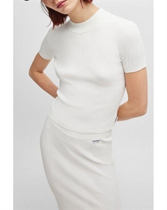 Топ из вискозы в рубчик Hugo