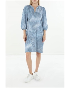 Платье с V-вырезом с принтом Monari