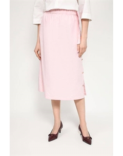 Юбка из льна и хлопка с разрезом Unq