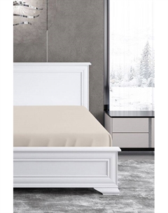 Простыня натяжная сатиновая с антибактериальным эффектом Soft silver