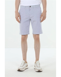 Шорты хлопковые в мелкую полоску Piombo