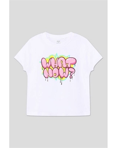 Футболка хлопковая с принтом Ovs