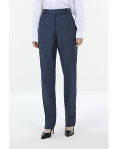 Брюки шерстяные зауженного кроя Boss