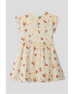 Платье с принтом приталенное Benetton