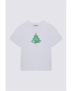 Футболка хлопковая с принтом Смена