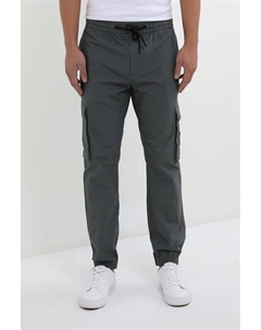 Брюки хлопковые на кулиске с карманами Calvin klein jeans