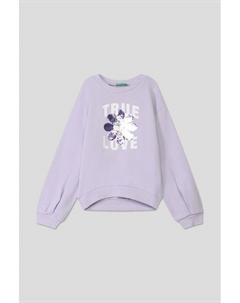 Свитшот хлопковый с пайетками Benetton