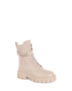 Ботинки кожаные с цепочкой Abricot