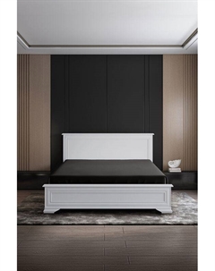 Простыня натяжная хлопковая с антибактериальным эффектом Diamond Soft silver