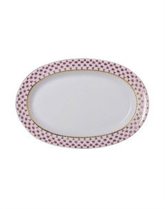 Блюдо фарфоровое Сетка-Блюз Императорский фарфоровый завод