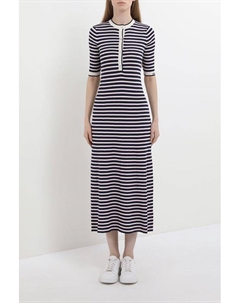 Платье трикотажное с коротким рукавом в полоску Pepe jeans