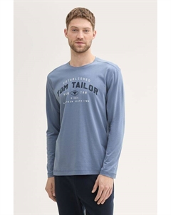 Лонгслив хлопковый с логотипом Tom tailor