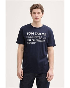 Футболка хлопковая с принтом Tom tailor