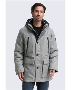 Куртка утепленная с капюшоном и накладными карманами Tom tailor