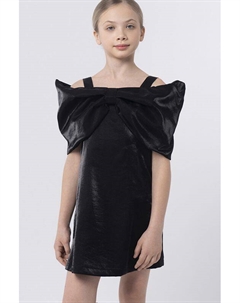 Платье с открытыми плечами и бантом Смена