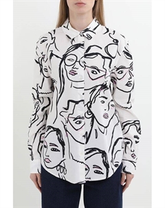 Рубашка хлопковая с принтом Desigual