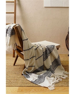 Плед хлопковый с вышивкой и кистями Desert Moroshka