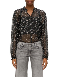 Блуза с принтом прозрачная S.oliver