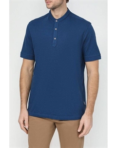 Поло хлопковое с воротником стойкой Bugatti