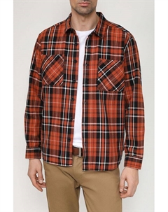 Хлопковая рубашка с карманами в клетку Loft