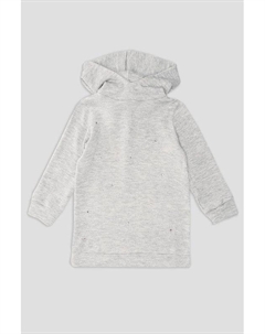 Платье-туника с капюшоном и со звездами из страз Evika kids
