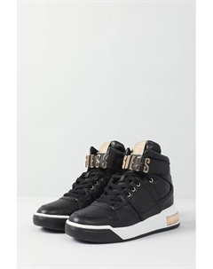 Кроссовки высокие с логотипом бренда Guess