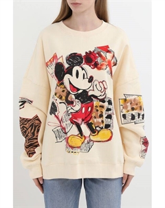 Свитшот хлопковый с принтом Микки Маус Desigual