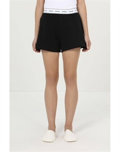 Шорты домашние хлопковые на эластичном поясе Guess