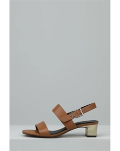 Босоножки кожаные на каблуке Tommy hilfiger