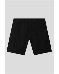 Шорты хлопковые на эластичном поясе с принтом Marc o'polo