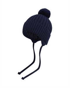 Шапка с помпоном на завязках Gioco