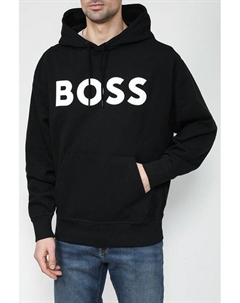 Хлопковое худи с логотипом Boss