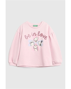 Свитшот хлопковый с принтом Benetton