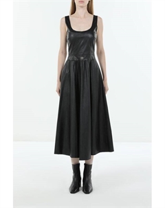 Платье с пышной юбкой из экокожи Rinascimento