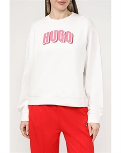 Свитшот хлопковый с логотипом Hugo