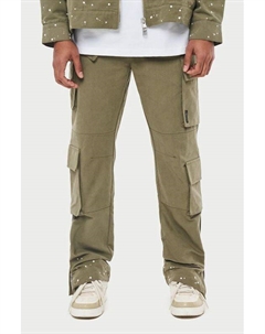 Хлопковые брюки карго прямого кроя The couture club