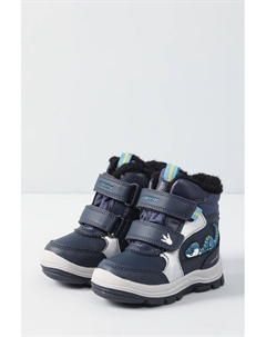 Сапоги комбинированные на липучке с принтом Geox